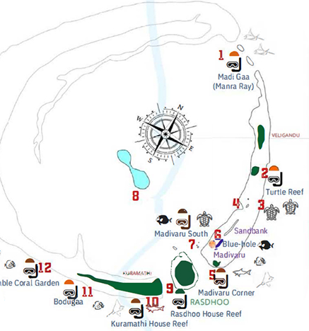 Rasdhoo Atoll map
